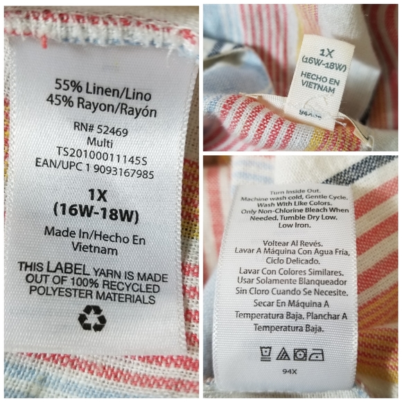 Terra & Sky Striped Button Front Linen Tank
Top 1X - Picture 9 of 9